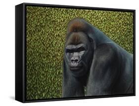 Gorilla with a Hedge-James W. Johnson-Framed Stretched Canvas