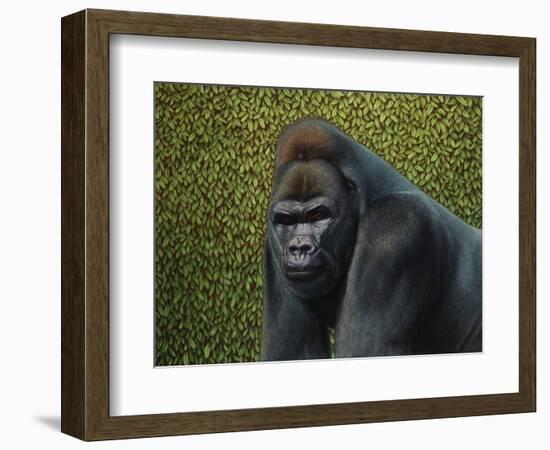 Gorilla with a Hedge-James W. Johnson-Framed Giclee Print