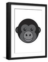 Gorilla-null-Framed Art Print