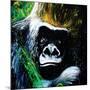 Gorilla-null-Mounted Art Print