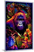 GorillaEncounter(Non-FlockedBlacklight)-null-Mounted Standard Poster