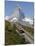 Gornergrat Railway in Front of the Matterhorn, Riffelberg, Zermatt, Valais, Swiss Alps, Switzerland-Hans Peter Merten-Mounted Photographic Print