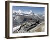 Gornergrat Station and the Matterhorn, Zermatt, Valais, Swiss Alps, Switzerland, Europe-Hans Peter Merten-Framed Photographic Print