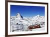 Gornergratbahn at Riffelberg, Matterhorn, Zermatt, Valais, Switzerland-Norbert Eisele-Hein-Framed Photographic Print