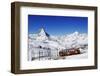 Gornergratbahn at Riffelberg, Matterhorn, Zermatt, Valais, Switzerland-Norbert Eisele-Hein-Framed Photographic Print