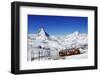 Gornergratbahn at Riffelberg, Matterhorn, Zermatt, Valais, Switzerland-Norbert Eisele-Hein-Framed Photographic Print