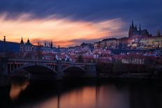 View on Mala Strana and Stare Mesto, Prague-gornostaj-Laminated Photographic Print