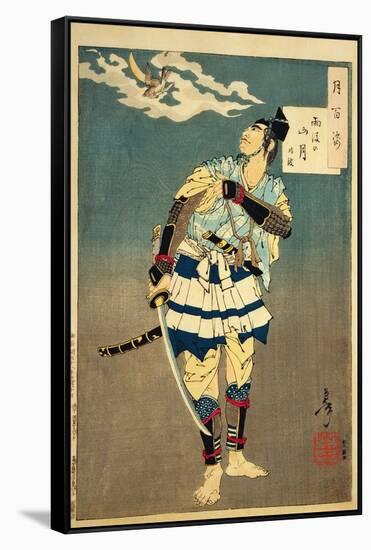 Goro Tokimune, One of the Soga Brothers, 1885-Tsukioka Kinzaburo Yoshitoshi-Framed Stretched Canvas