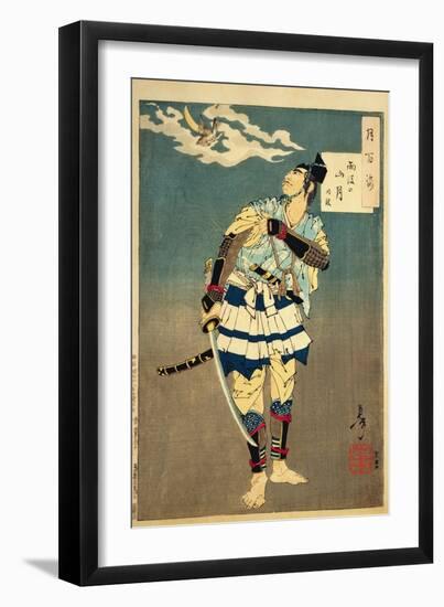 Goro Tokimune, One of the Soga Brothers, 1885-Tsukioka Kinzaburo Yoshitoshi-Framed Premium Giclee Print