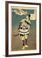 Goro Tokimune, One of the Soga Brothers, 1885-Tsukioka Kinzaburo Yoshitoshi-Framed Giclee Print