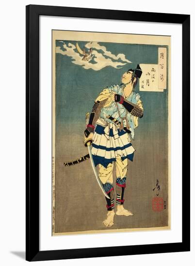 Goro Tokimune, One of the Soga Brothers, 1885-Tsukioka Kinzaburo Yoshitoshi-Framed Giclee Print