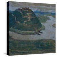 Gorodishche (Old Slavic Fortified Settlemen)-Nicholas Roerich-Stretched Canvas