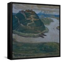 Gorodishche (Old Slavic Fortified Settlemen)-Nicholas Roerich-Framed Stretched Canvas