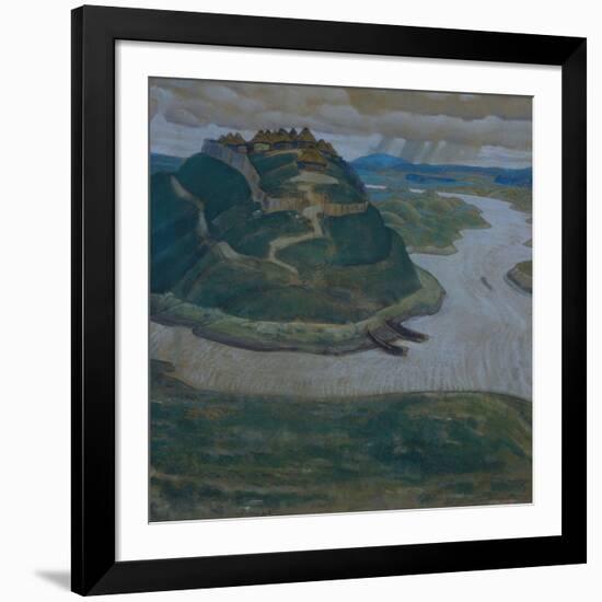 Gorodishche (Old Slavic Fortified Settlemen)-Nicholas Roerich-Framed Giclee Print