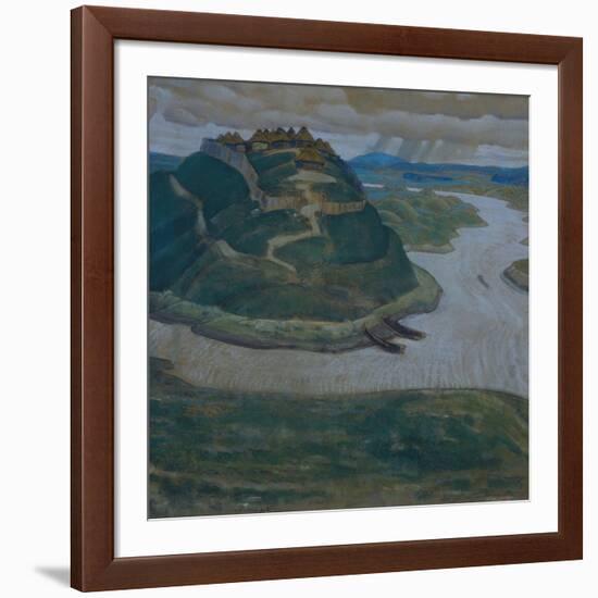 Gorodishche (Old Slavic Fortified Settlemen)-Nicholas Roerich-Framed Giclee Print