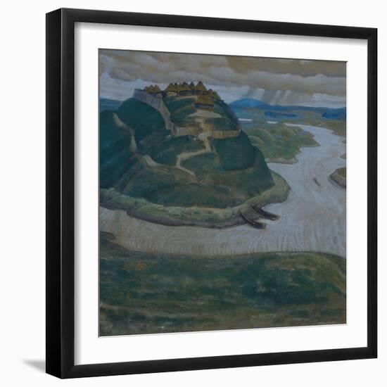 Gorodishche (Old Slavic Fortified Settlemen)-Nicholas Roerich-Framed Giclee Print