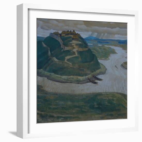 Gorodishche (Old Slavic Fortified Settlemen)-Nicholas Roerich-Framed Giclee Print