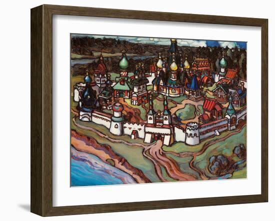 Gorodok, 1899-Maria Iakunchikova-Framed Giclee Print