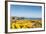 Gorse covered cliffs along Cornish coastline, westernmost part of British Isles, Cornwall, England-Alex Treadway-Framed Photographic Print