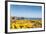 Gorse covered cliffs along Cornish coastline, westernmost part of British Isles, Cornwall, England-Alex Treadway-Framed Photographic Print