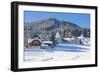 Gosau in Winter, Gosau, Salzkammergut, Austria, Europe-Miles Ertman-Framed Photographic Print