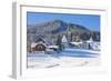 Gosau in Winter, Gosau, Salzkammergut, Austria, Europe-Miles Ertman-Framed Photographic Print