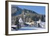 Gosau in Winter, Gosau, Salzkammergut, Austria, Europe-Miles Ertman-Framed Photographic Print