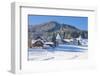 Gosau in Winter, Gosau, Salzkammergut, Austria, Europe-Miles Ertman-Framed Photographic Print