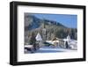 Gosau in Winter, Gosau, Salzkammergut, Austria, Europe-Miles Ertman-Framed Photographic Print