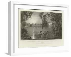 Gosfield Hall, from the Weathersfield Road, Essex, the Seat of E G Barnard, Esquire-William Henry Bartlett-Framed Giclee Print