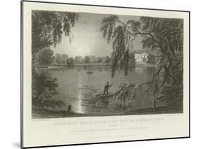Gosfield Hall, from the Weathersfield Road, Essex, the Seat of E G Barnard, Esquire-William Henry Bartlett-Mounted Giclee Print