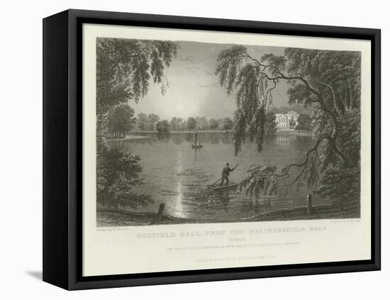 Gosfield Hall, from the Weathersfield Road, Essex, the Seat of E G Barnard, Esquire-William Henry Bartlett-Framed Stretched Canvas