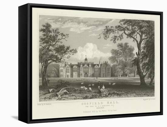 Gosfield Hall, the Seat of E G Barnard, Esquire, Essex-William Henry Bartlett-Framed Stretched Canvas