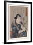 Goshaku Somegoro Playing Shakuhachi-Kuniyoshi Utagawa-Framed Giclee Print