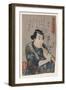 Goshaku Somegoro Playing Shakuhachi-Kuniyoshi Utagawa-Framed Giclee Print