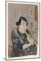 Goshaku Somegoro Playing Shakuhachi-Kuniyoshi Utagawa-Mounted Giclee Print