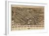 Goshen, New York - Panoramic Map-Lantern Press-Framed Art Print