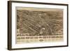 Goshen, New York - Panoramic Map-Lantern Press-Framed Art Print