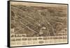 Goshen, New York - Panoramic Map-Lantern Press-Framed Stretched Canvas