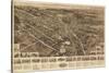 Goshen, New York - Panoramic Map-Lantern Press-Stretched Canvas