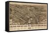 Goshen, New York - Panoramic Map-Lantern Press-Framed Stretched Canvas