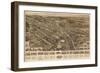 Goshen, New York - Panoramic Map-Lantern Press-Framed Art Print