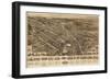 Goshen, New York - Panoramic Map-Lantern Press-Framed Art Print