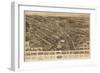 Goshen, New York - Panoramic Map-Lantern Press-Framed Art Print