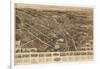 Goshen, New York - Panoramic Map-Lantern Press-Framed Art Print