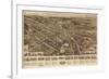 Goshen, New York - Panoramic Map-Lantern Press-Framed Art Print