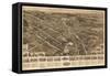 Goshen, New York - Panoramic Map-Lantern Press-Framed Stretched Canvas