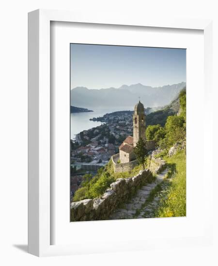 Gospa Od Zdravlja Church, Kotor, Kotor Bay, Montenegro-Walter Bibikow-Framed Photographic Print