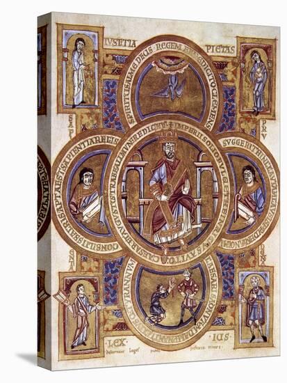 Gospel Book of Henry II (972-1024), Miniature-null-Stretched Canvas