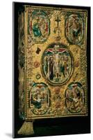 Gospel Cover, Gold with Repousse and Enamel Decoration, Set with Jewels, Russian, 12th Century-null-Mounted Giclee Print